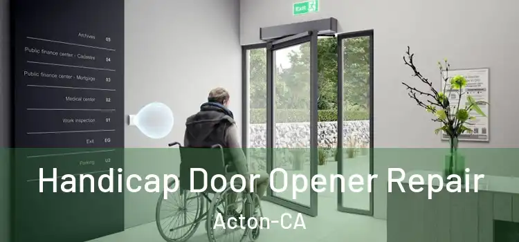  Handicap Door Opener Repair Acton-CA