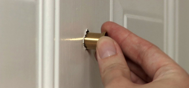 peephole door repair in Acton